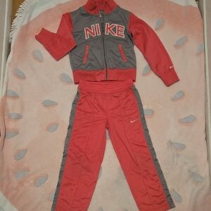 Nike Kids' Red and Gray Athletic Set